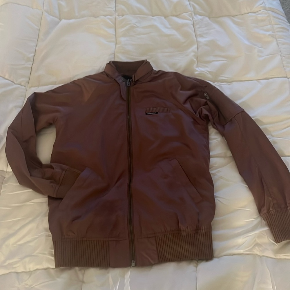 Members only oversized satin jacket